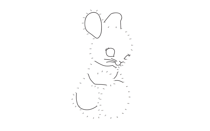 Easter Bunny with Egg Dot-to-Dot