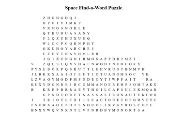 Space Find-a-Word