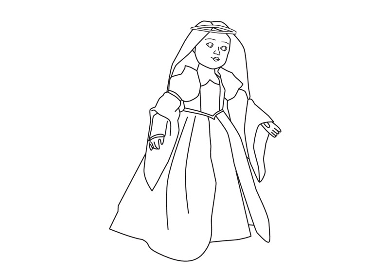 Princess Colouring Sheet