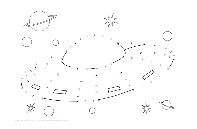 Spaceship Dot-to-Dot