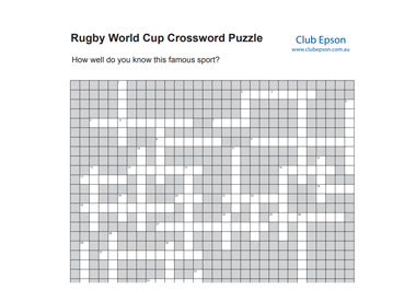 Rugby World Cup Crossword