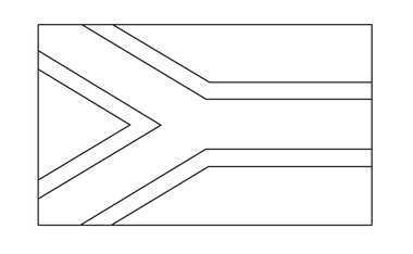 South Africa Flag Colouring Sheet