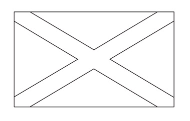 Scotland Flag Colouring Sheet