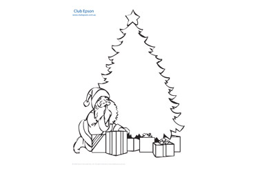 Christmas Tree Colouring Sheet