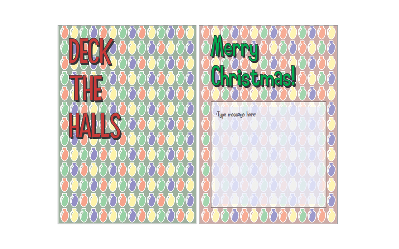Christmas Deck the Halls Card