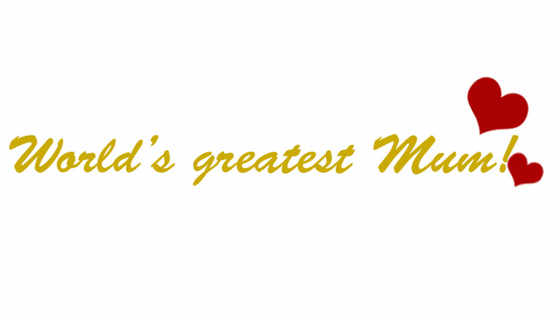 T-Shirt Transfer World's Greatest Mum with  photo