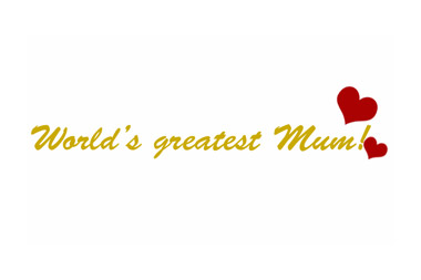 T-Shirt Transfer World's Greatest Mum with  photo