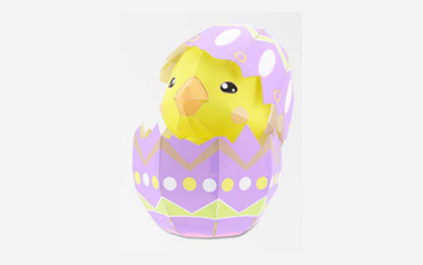3D Paper Craft Easter Egg