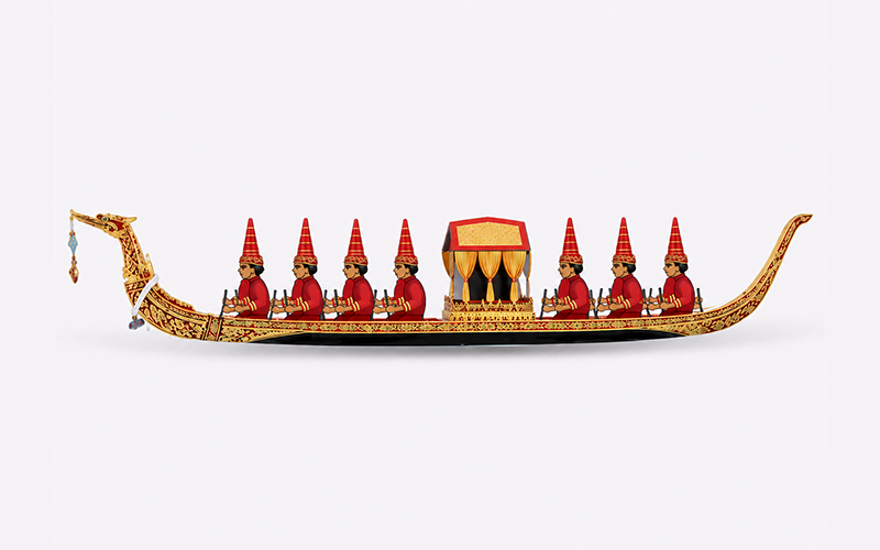 3D Thai Royal Barge