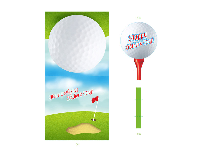 Golf Father's Day Card