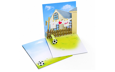 3D Father's Day Card Soccer Themed