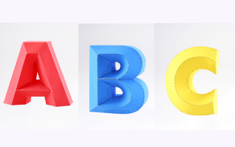 3D Alphabet