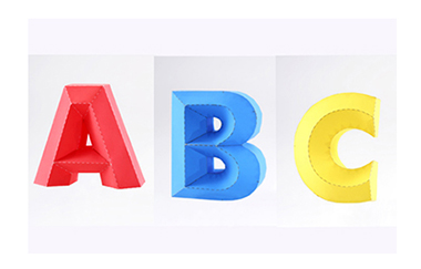 3D Alphabet