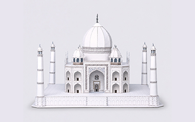 3D Taj Mahal in India