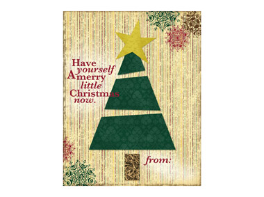 Holiday-Themed Gift Bags, Tags and Coupons