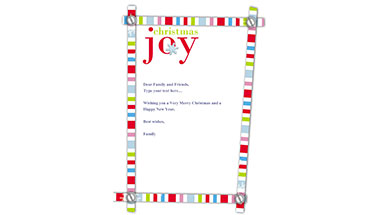Christmas Joy Stationery Paper