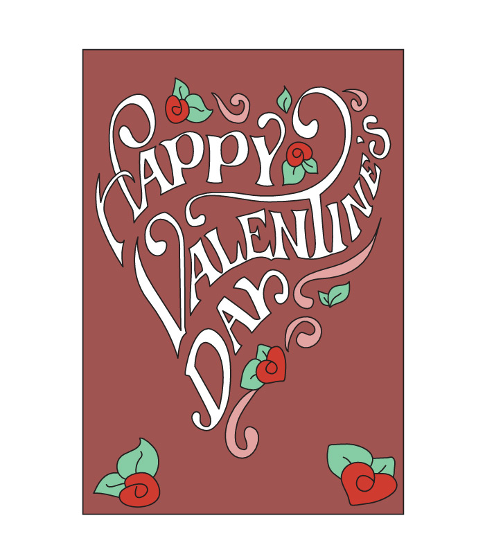 Valentine's Day Victorian Heart Card – image 2 of 3