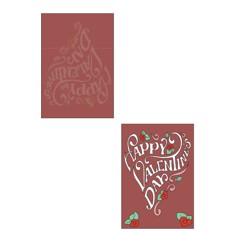 Valentine's Day Victorian Heart Card – image 3 of 3