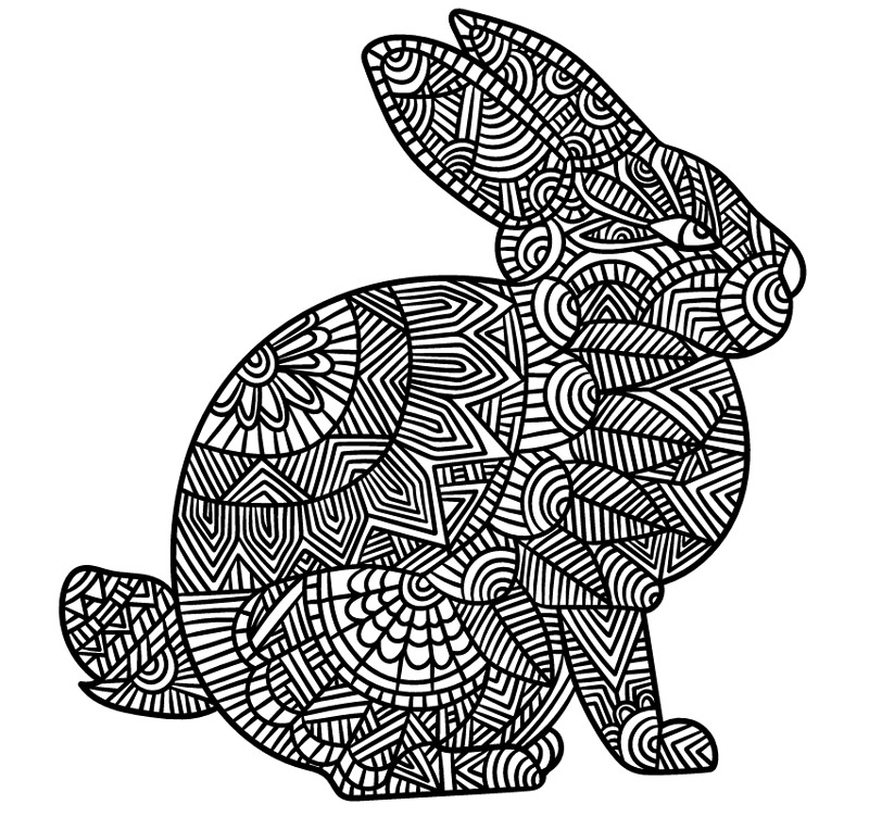 Rabbit Colouring-in