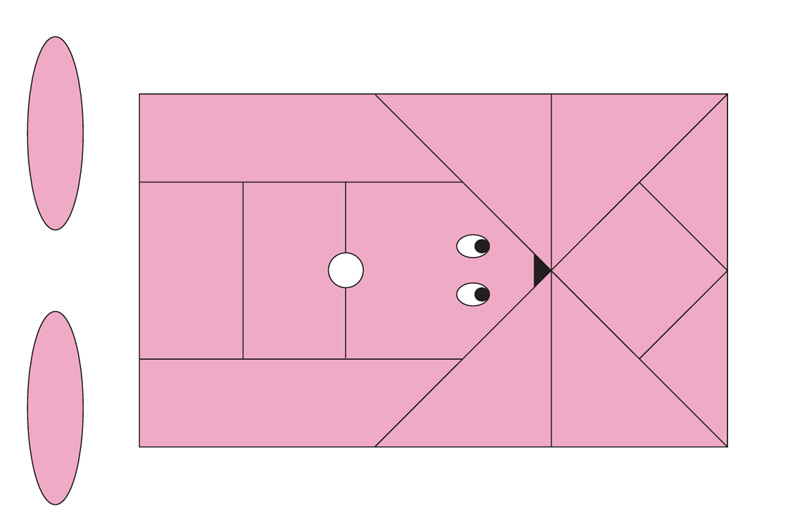 Origami Easter Bunny – image 2 of 2