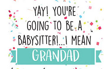 Babysitter Grand Dad Card