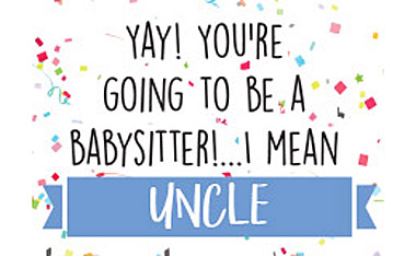 Babysitter Uncle Card