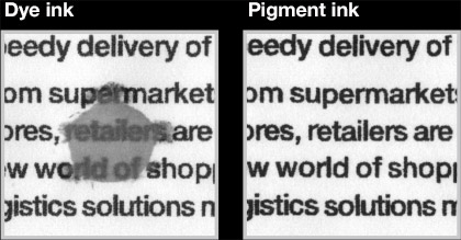 Dye ink vs Pigment ink