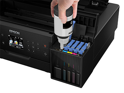 Epson EcoTank refilling high-capacity ink tank system